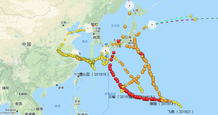 台风预警地图
